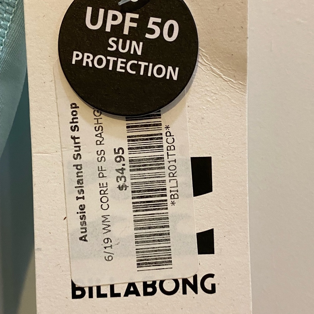 Billabong UPF 50 Rashguard Top Sz L (Girls) S women NWT - Picture 4 of 6